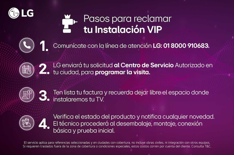 Pasos Smart TV LG OLED evo AI C5 4K.